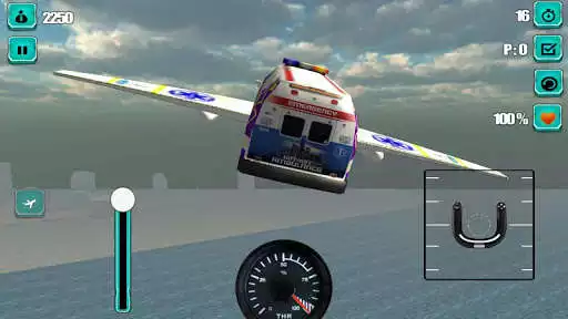 Play Flying Ambulance Rescue 3D