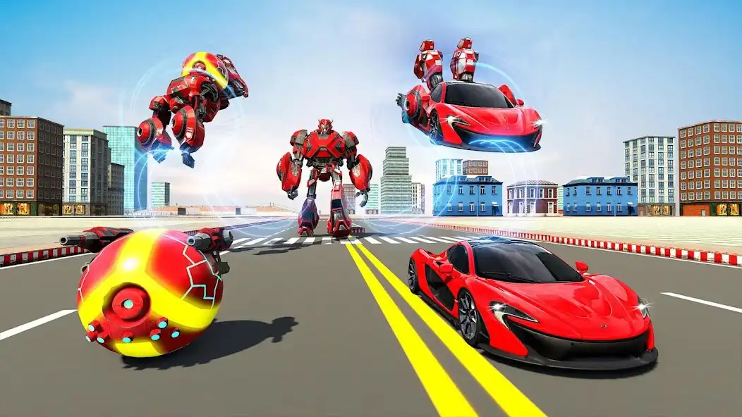 Play Flying Ball Robot car Games  and enjoy Flying Ball Robot car Games with UptoPlay
