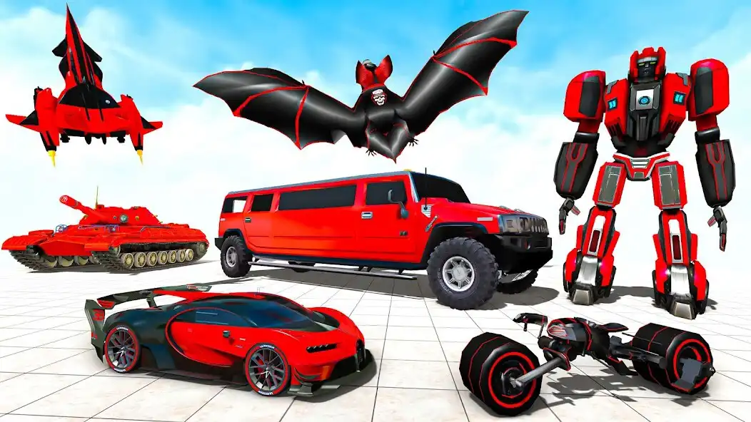 Play Flying Bat Bike 3D Robot Games  and enjoy Flying Bat Bike 3D Robot Games with UptoPlay