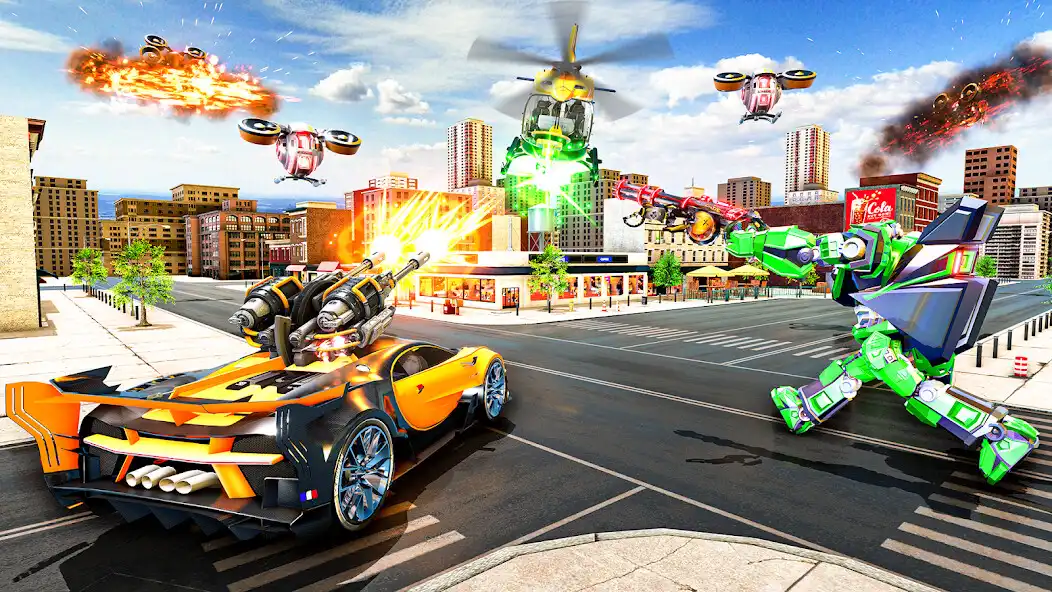Play Flying Bat Car Robot 3D as an online game Flying Bat Car Robot 3D with UptoPlay
