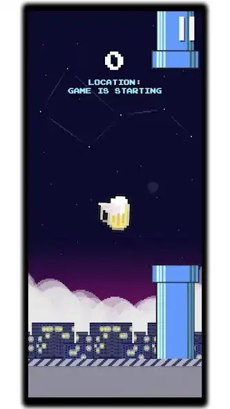 Play Flying Beer and Scary Pipes as an online game Flying Beer and Scary Pipes with UptoPlay