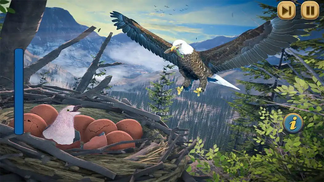 Play Flying Bird Eagle Simulator 3D  and enjoy Flying Bird Eagle Simulator 3D with UptoPlay