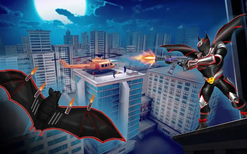 Play Flying Black Robot Hero Rescue as an online game Flying Black Robot Hero Rescue with UptoPlay