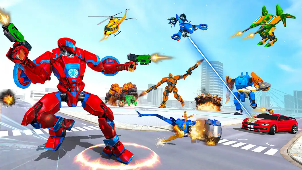 Play Flying Bus Transform Robot  and enjoy Flying Bus Transform Robot with UptoPlay