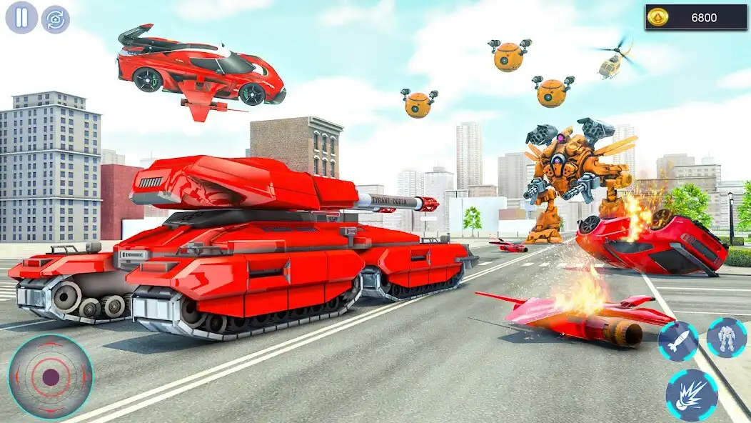 Play Flying Car Games - Robot Games as an online game Flying Car Games - Robot Games with UptoPlay
