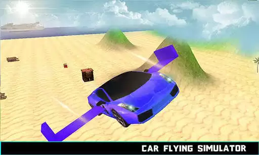 Play Flying Car Racing Simulator 3D as an online game Flying Car Racing Simulator 3D with UptoPlay