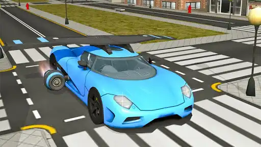 Play Flying Car- Vehicle Driving 3d as an online game Flying Car- Vehicle Driving 3d with UptoPlay