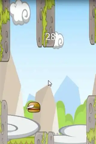 Play Flying Cheese Burger as an online game Flying Cheese Burger with UptoPlay