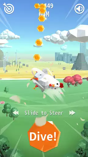 Play Flying Chicken as an online game Flying Chicken with UptoPlay