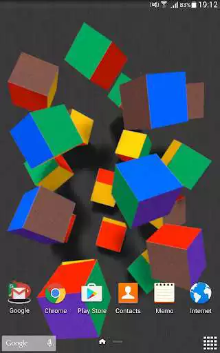 Play FlyingCubes Free LiveWallpaper