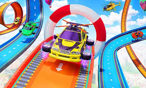 Play Flying Formula Car Race Game as an online game Flying Formula Car Race Game with UptoPlay