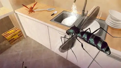Play Flying Insect Mosquito Home Life Sim 3D as an online game Flying Insect Mosquito Home Life Sim 3D with UptoPlay