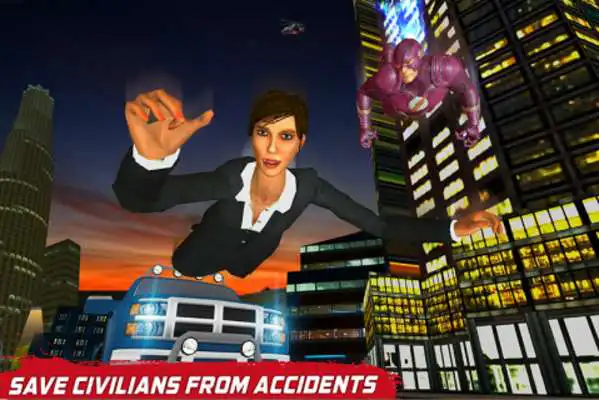 Play Flying Light Hero City Rescue Missions