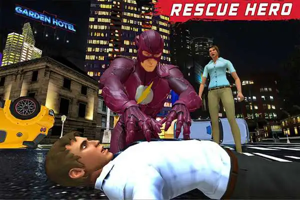 Play Flying Light Hero City Rescue Missions