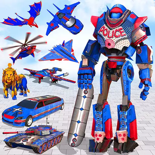 Play Flying limo car: Police robots APK Play Flying limo car: Police robots APK