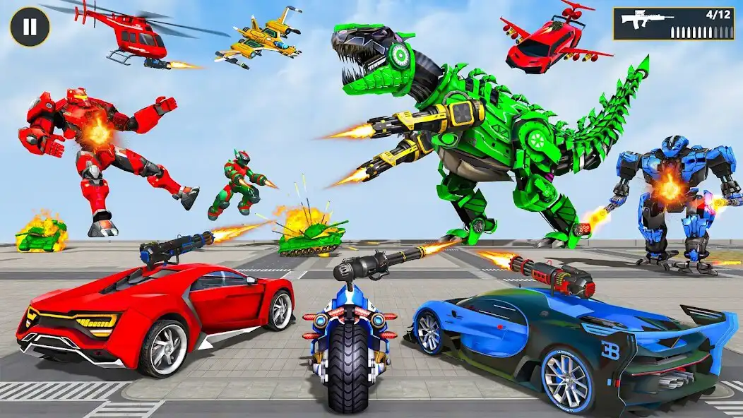 Play Flying Limo Dino Robot Games as an online game Flying Limo Dino Robot Games with UptoPlay