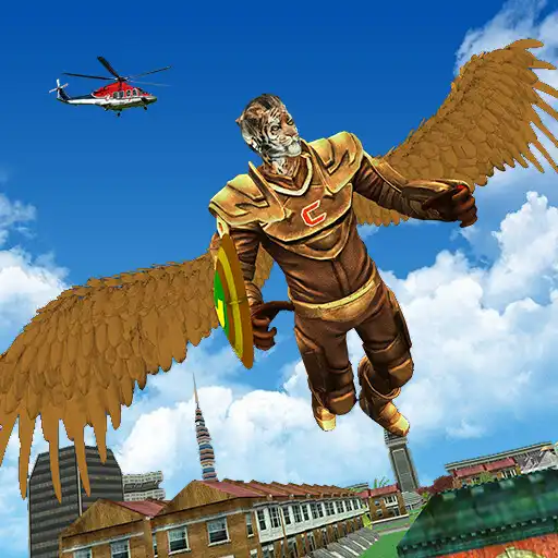 Play Flying Lion Rope Hero Game APK