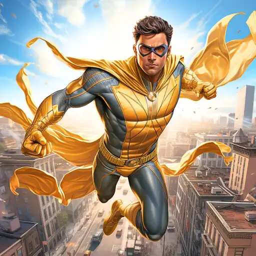 Play Flying Man City Hero APK