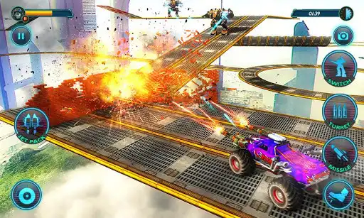 Play Flying Monster Robot Fighting as an online game Flying Monster Robot Fighting with UptoPlay