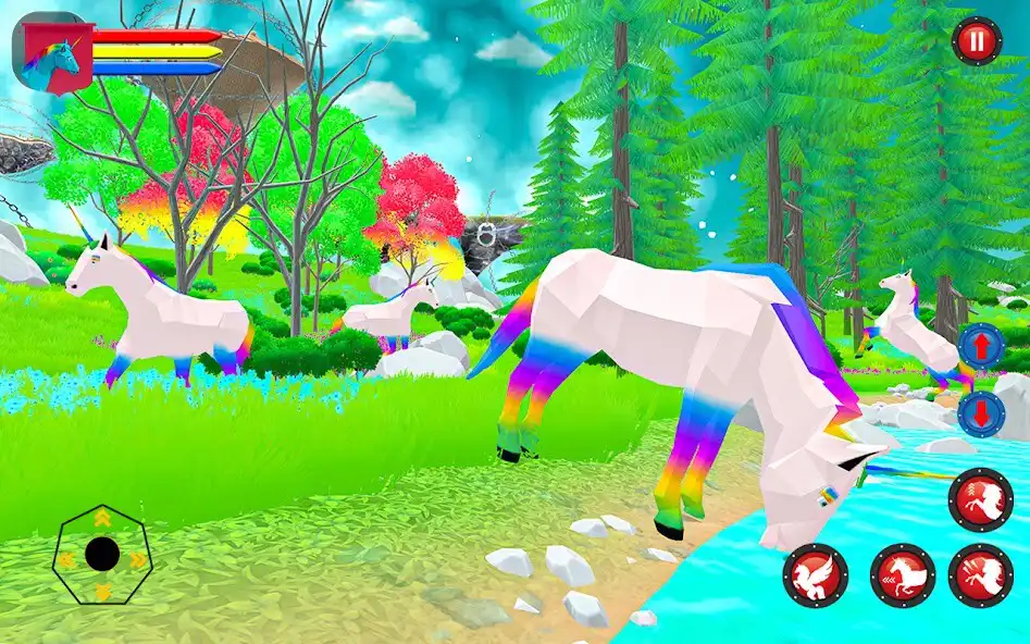 Play Flying Pegasus Horse Simulator as an online game Flying Pegasus Horse Simulator with UptoPlay