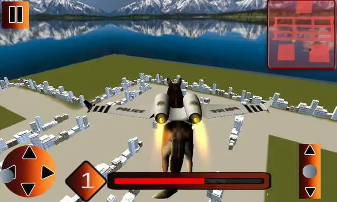 Play Flying Police chase Dog