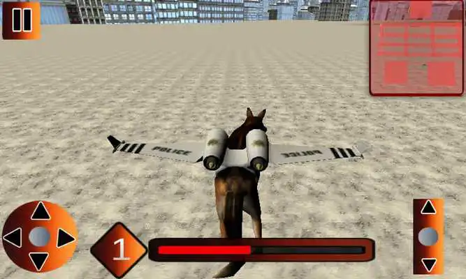 Play Flying Police chase Dog