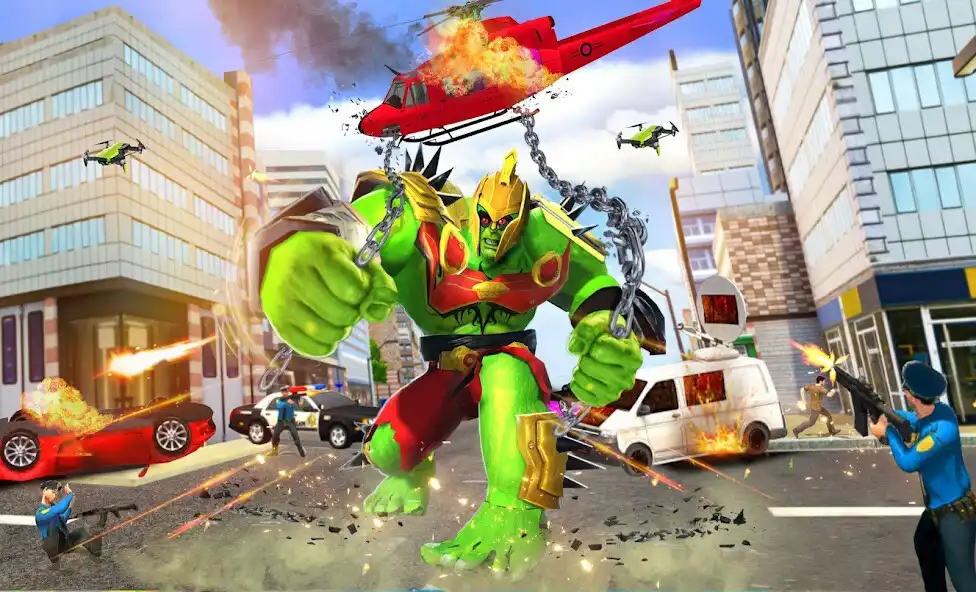 Play Flying Police Monster Hero Bot  and enjoy Flying Police Monster Hero Bot with UptoPlay