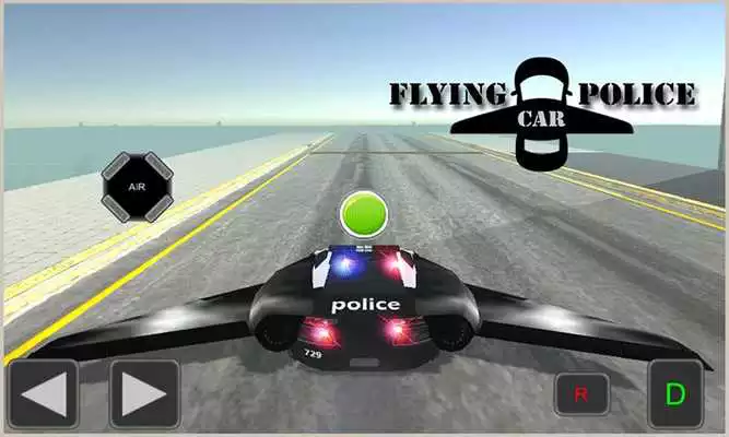 Play Flying Police Muscle Car 2017