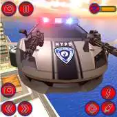 Free play online Flying Police Robot Cop Car : City Wars APK