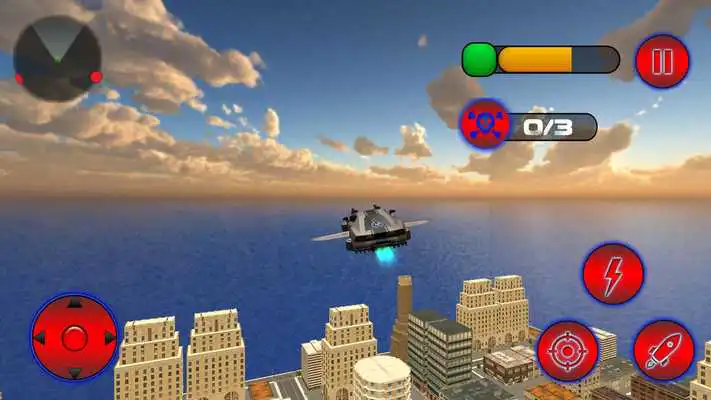 Play Flying Police Robot Cop Car : City Wars