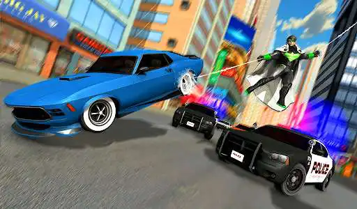 Play Flying Police Robot Hero - Crime City Rescue Game as an online game Flying Police Robot Hero - Crime City Rescue Game with UptoPlay