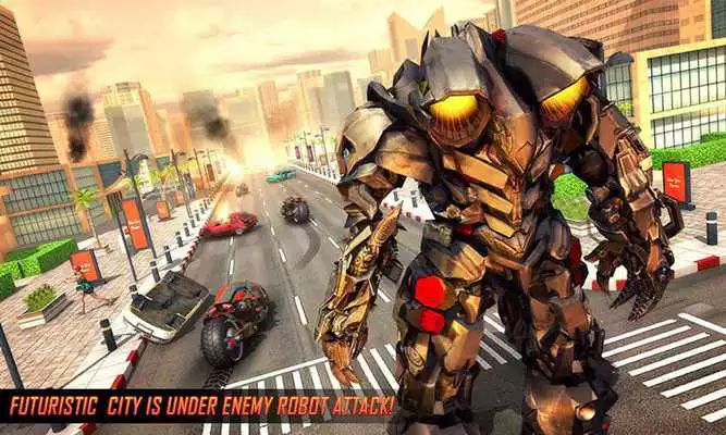 Play Flying Robot Bike : Futuristic Robot War
