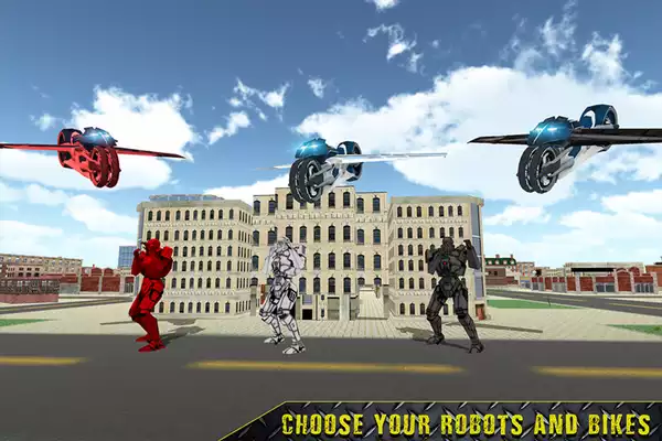 Play Flying Robot Bike Transform