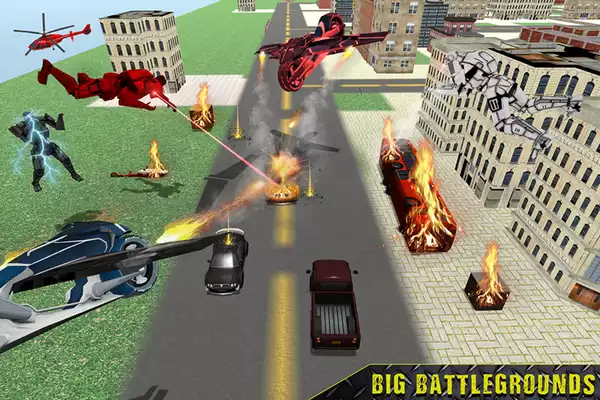 Play Flying Robot Bike Transform