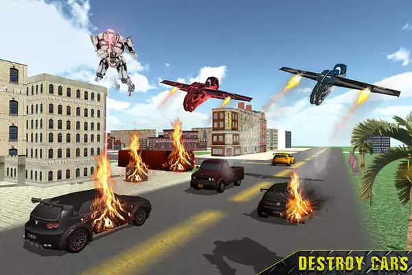 Play Flying Robot Bike Transform