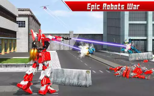 Play Flying Robot Car Bus Transform as an online game Flying Robot Car Bus Transform with UptoPlay