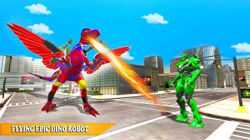 Play Flying Robot Car Transform as an online game Flying Robot Car Transform with UptoPlay