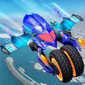 Free play online Flying Robot Police ATV Quad Bike City Wars Battle APK