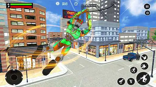 Play Flying Robot Real Rope Hero - Gangster Crime City  and enjoy Flying Robot Real Rope Hero - Gangster Crime City with UptoPlay
