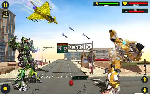 Play Flying Robot Transforming Game-Tank Robot Car Game as an online game Flying Robot Transforming Game-Tank Robot Car Game with UptoPlay