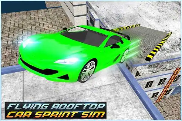 Play Flying Rooftop Car Sprint Sim
