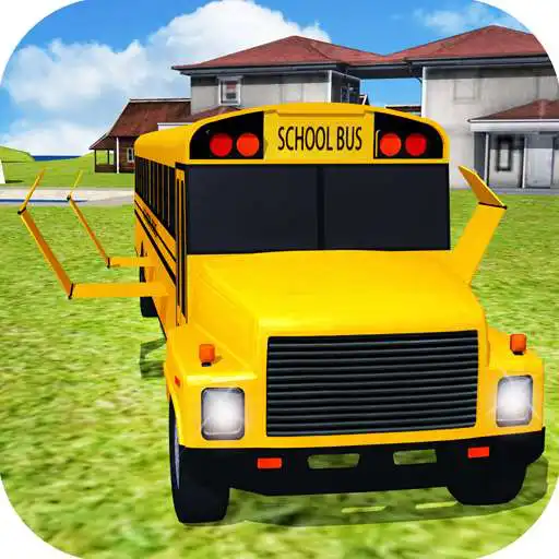Run free android online Flying School Bus simulator APK
