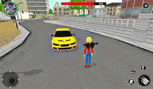 Play Flying Stickman City Hero - Vegas Gangster Crime as an online game Flying Stickman City Hero - Vegas Gangster Crime with UptoPlay