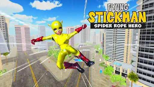 Play Flying Stickman Spider Rope Hero- Vice City Fight  and enjoy Flying Stickman Spider Rope Hero- Vice City Fight with UptoPlay