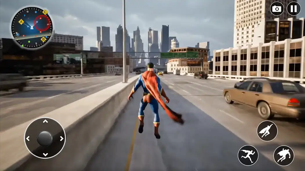 Play Flying Superhero Crime City as an online game Flying Superhero Crime City with UptoPlay