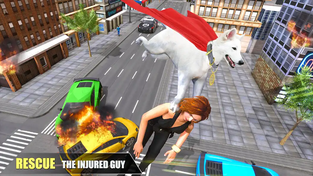 Play Flying Super Hero Dog Rescue  and enjoy Flying Super Hero Dog Rescue with UptoPlay