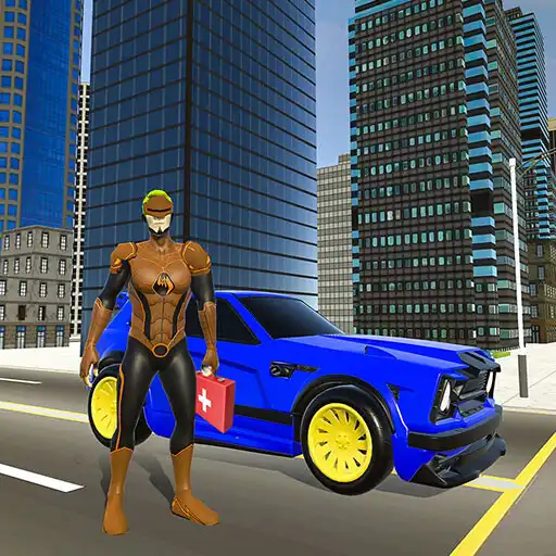 Play Flying Super Hero Rescue City APK