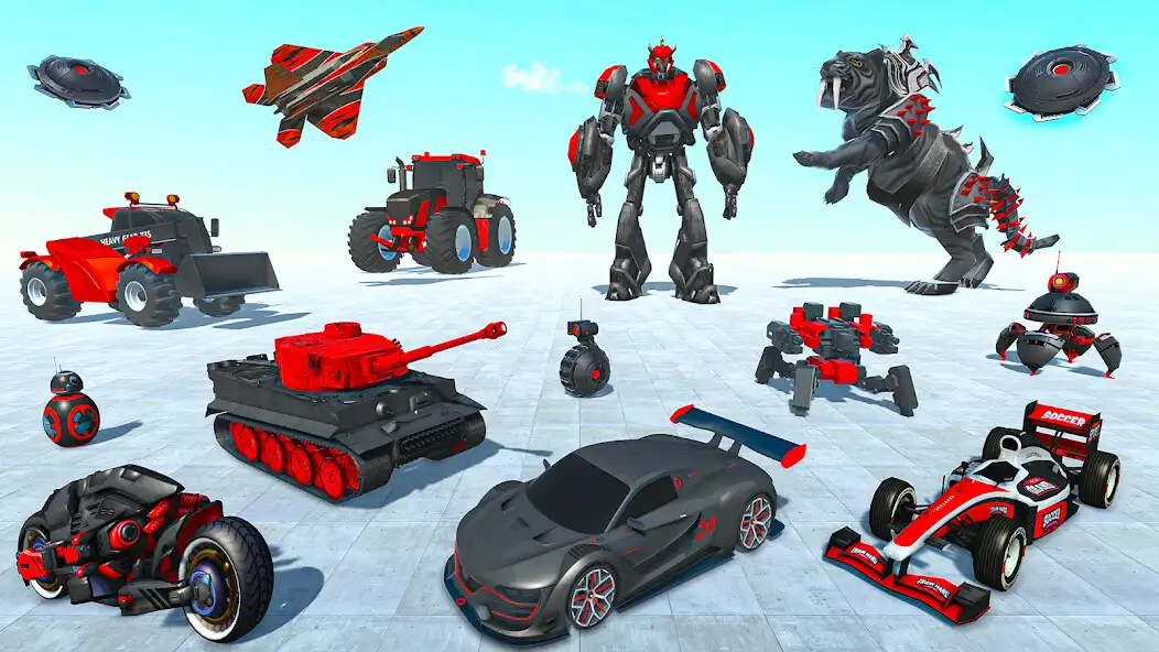 Play Flying Tiger Robot Car Game 3D as an online game Flying Tiger Robot Car Game 3D with UptoPlay