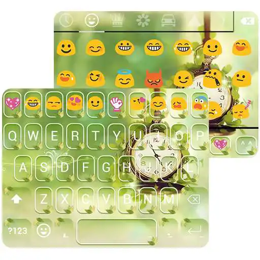 Run free android online Flying Time Emoji Keyboard APK