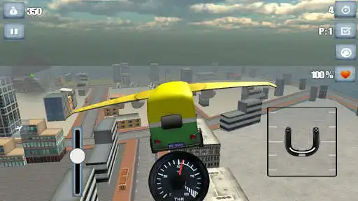 Play Flying Tuk Tuk Auto Rickshaw as an online game Flying Tuk Tuk Auto Rickshaw with UptoPlay